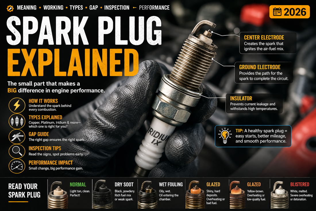 Spark Plug Explained – Types, Gap, Inspection & Warning Signs | MotoARZT