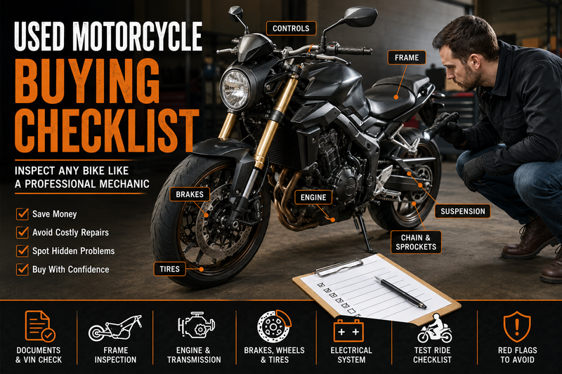 Used motorcycle buying checklist | MotoARZT