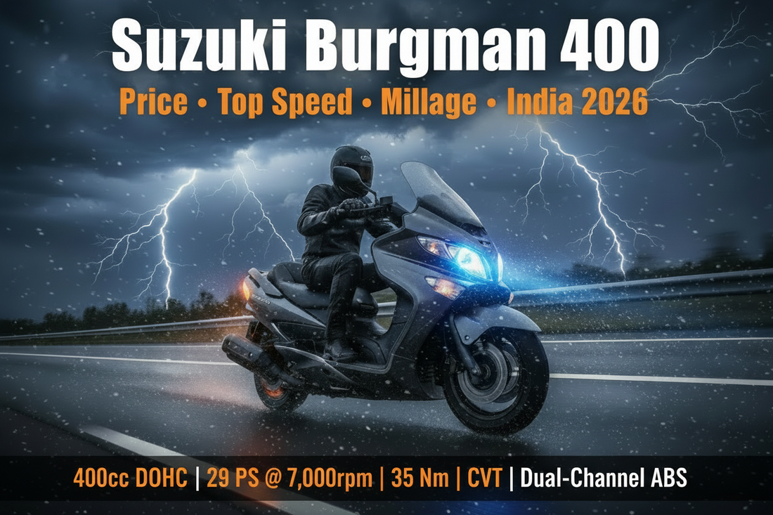 Suzuki Burgman 400 in India: Price, Top Speed, Engine Spec, Mileage & Launch Update (2026)