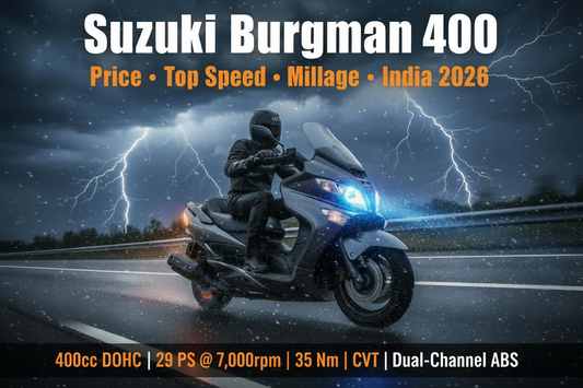 Suzuki Burgman 400 in India: Price, Top Speed, Engine Spec, Mileage & Launch Update (2026)