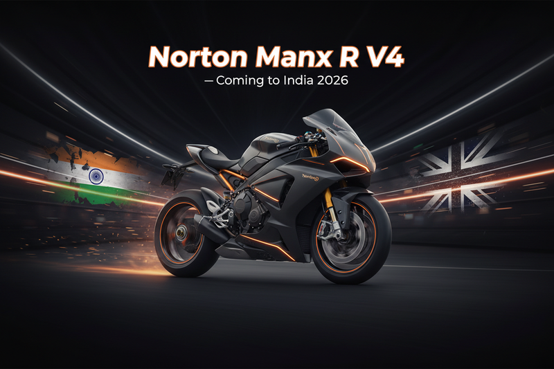 Norton Manx R V4 superbike patented in India — 2026 launch price and lineup | MotoARZT