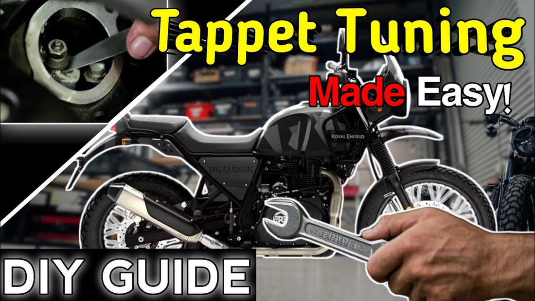 Royal Enfield Himalayan 411 tappet clearance specifications - Inlet 0.08-0.10mm, Exhaust 0.23-0.25mm with special tool ST-27527-2