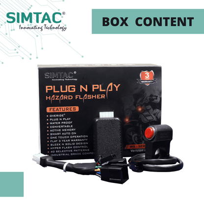 Simtac Smart Hazard Flasher V6.0 BNF-WS6 waterproof shockproof hazard light module |  MotoARZT