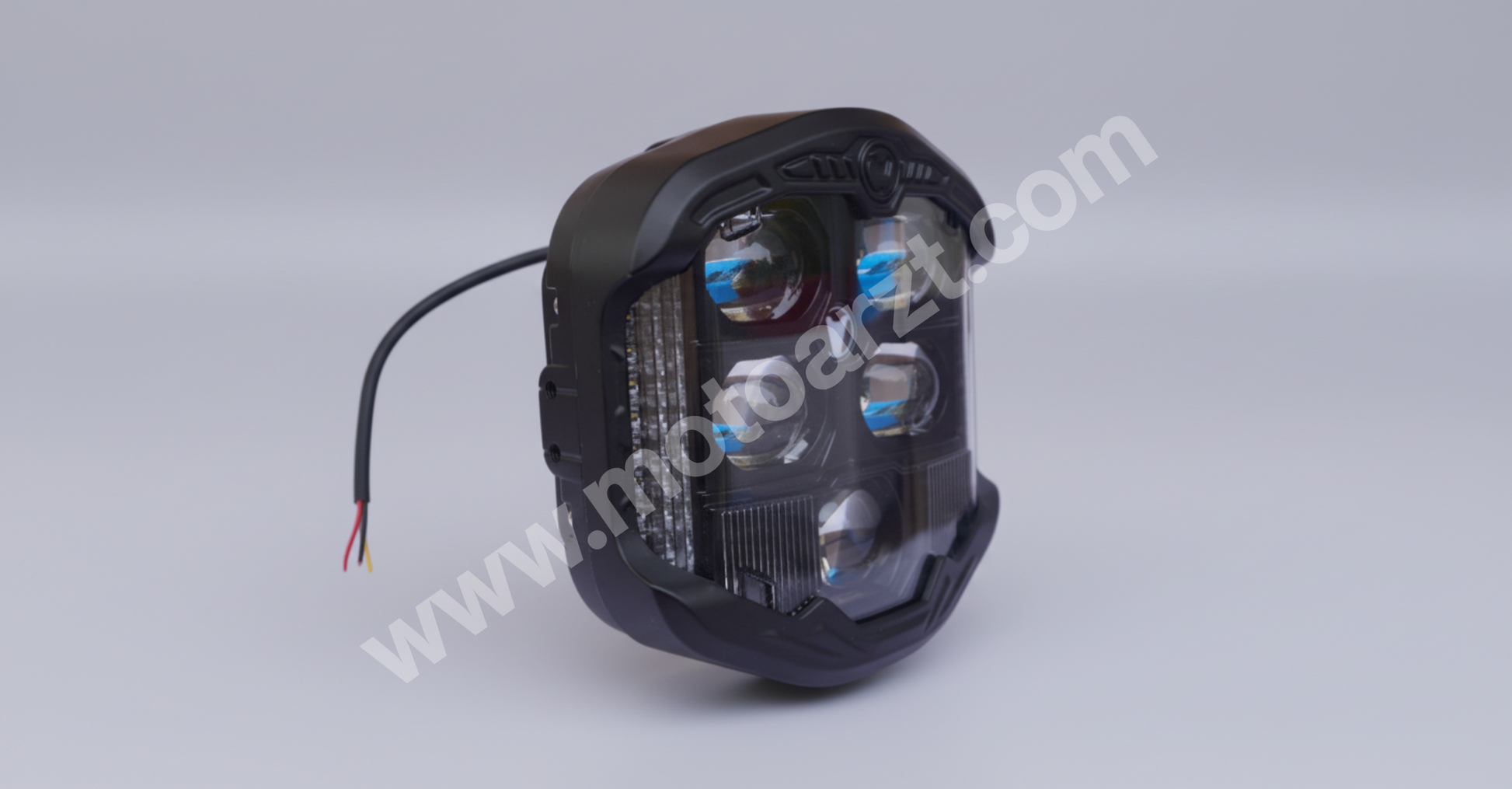 HJG God's Eye 5-Lens projector LED auxiliary headlamp side profile view