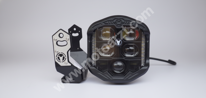 HJG GENUINE God's Eye 5-Lens LED headlamp front view on white background