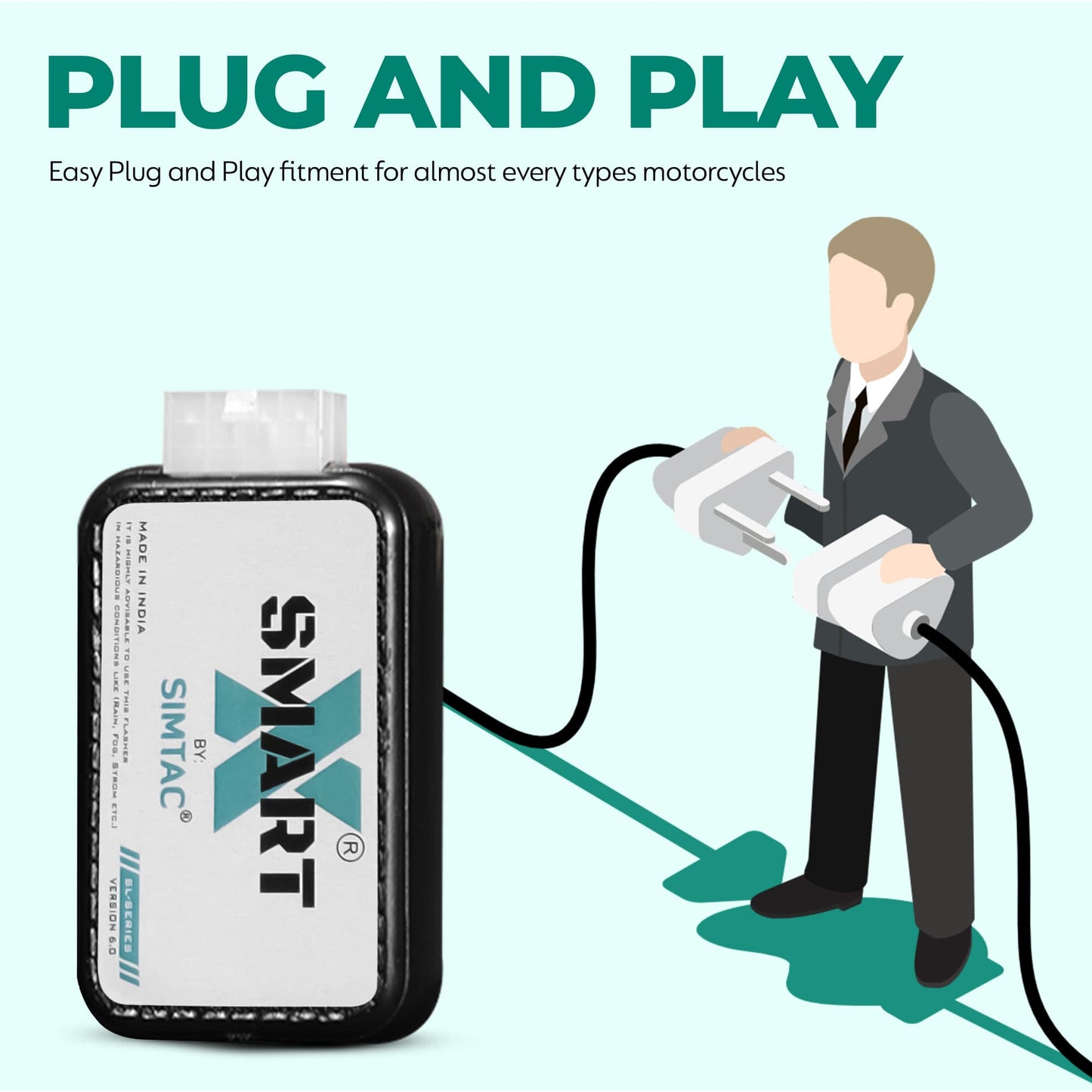 Simtac Plug and Play Flasher for Suzuki Access 125 BS6 | MotoARZT