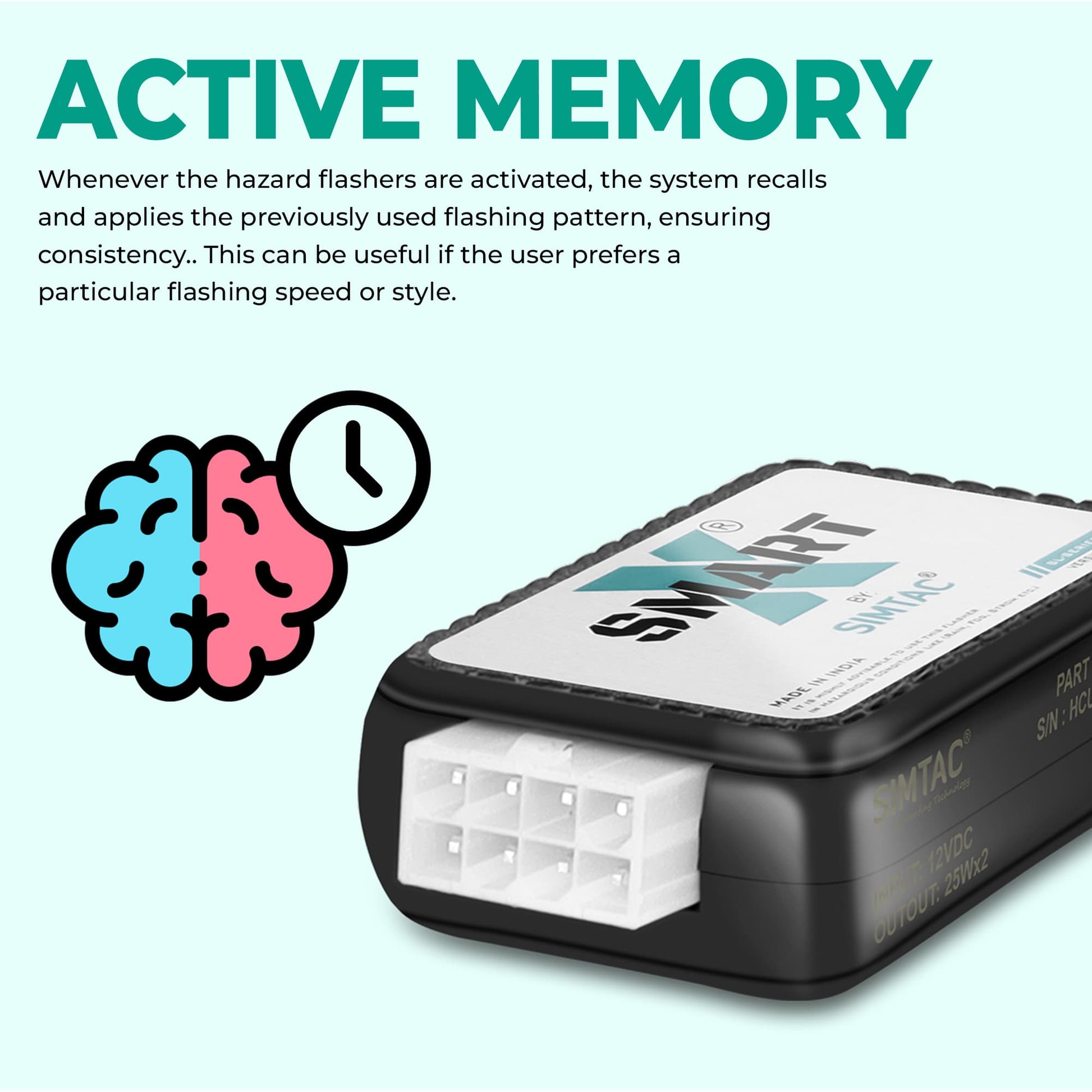 Simtac Hazard Flasher Module – Smart Auto ON and Memory Function | MotoARZT