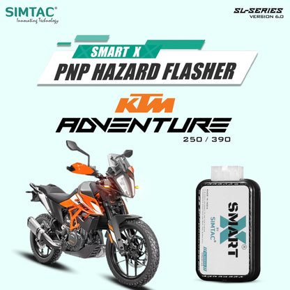 Simtac SMART-X Hazard Flasher ADV-SL6 for KTM Adventure 250 and Adventure 390 - MotoARZT
