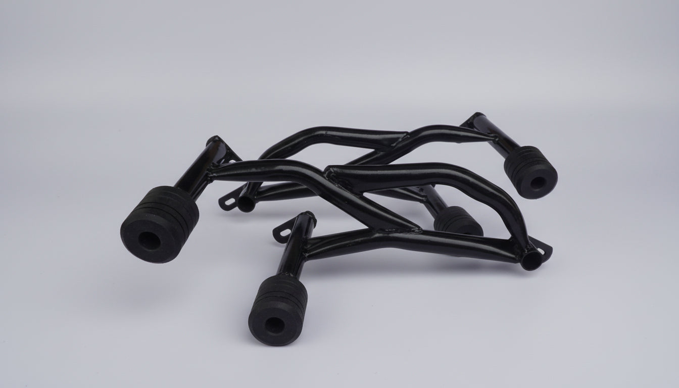 Bajaj N250 / F250 / N160 Crash Guard | Engine Guard with Frame Slider (Red & Black)