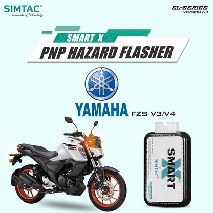 Simtac SMART-X Hazard Flasher Version 6.0 SL for Yamaha FZS V3 and FZS V4 - Model FZS-SL6 - Plug and Play - MotoARZT