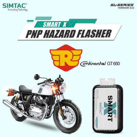 Simtac SMART-X Hazard Flasher GT-SL6 for Royal Enfield Continental GT 650 — MotoARZT
