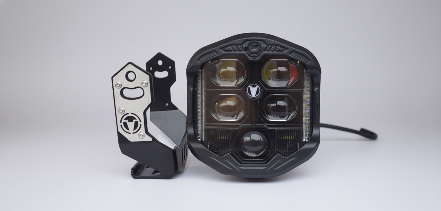 HJG Gods Eye Aux Light Headlight 
For Bike Car SUVs