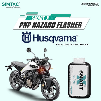 Simtac SMART-X Hazard Flasher HVS-SL6 for Husqvarna Vitpilen 250 and Svartpilen 250 – MotoARZT
