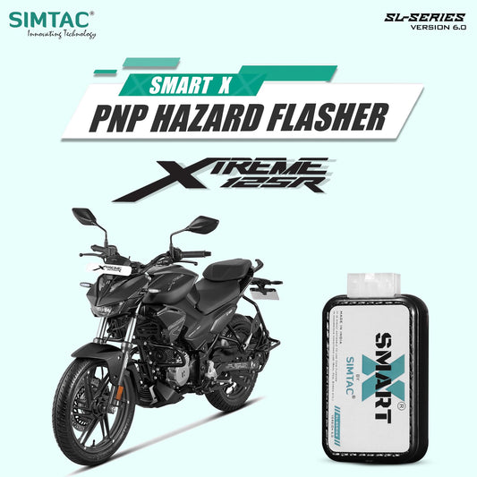 Simtac Smart-X Hazard Flasher for Hero Xtreme 125 – XPS-SL6 Plug & Play Module