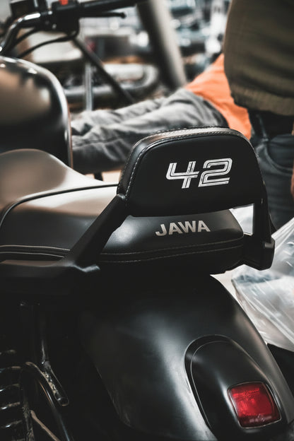 JAWA 42 Back Rest – Grab Rail / Pillion Support for Jawa 42 Models