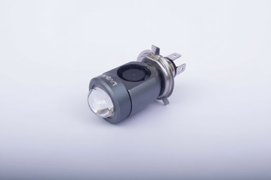 LIU HJG H4 LED Projector Headlight Bulb | 30W–50W Hi/Low Beam | 3000–5000 Lumens | AC/DC 12V–36V | Universal for Bikes