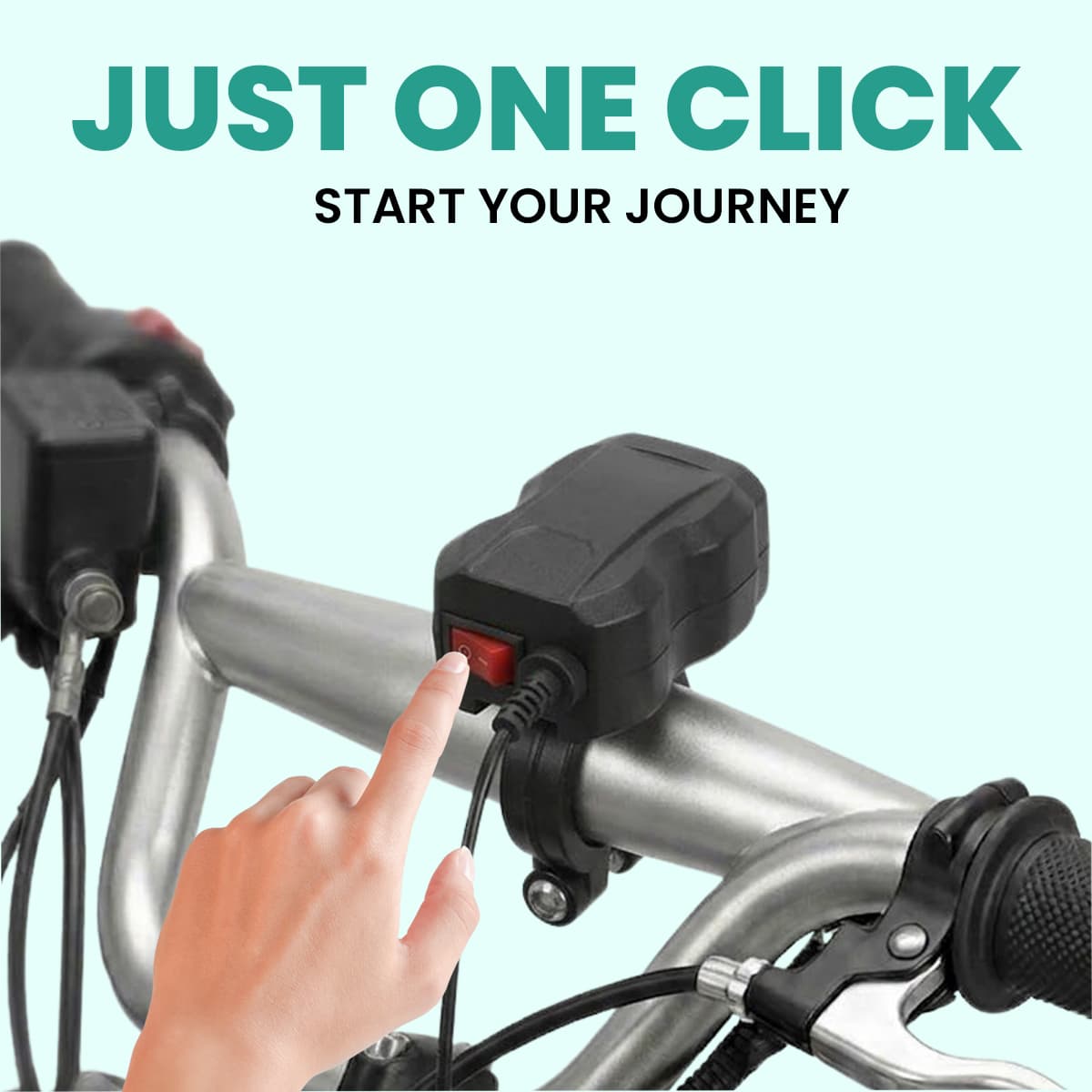 Simtac RapidRide Lite 51W dual port fast bike charger USB-C PD and USB-A QC 3.0 with ON OFF switch | MotoARZT
