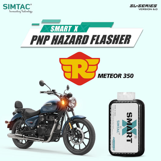 Simtac SMART-X Plug and Play Hazard Flasher for Royal Enfield Meteor 350 SL6 - MotoARZT