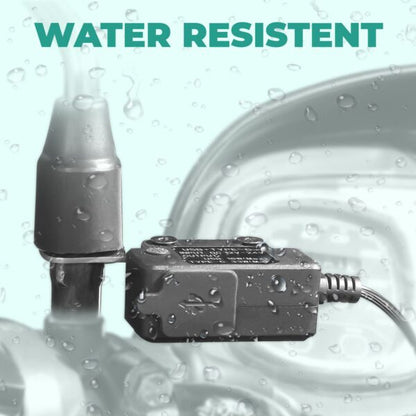 Simtac RapidRide Duo motorcycle mobile charger IP65 waterproof universal fit front view | MotoARZT