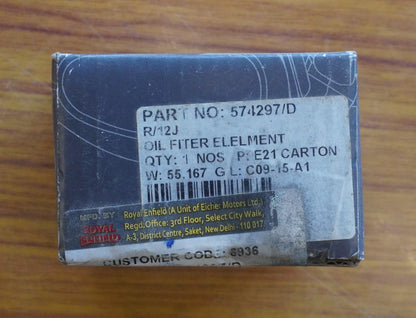 Royal Enfield Bullet Oil Filter