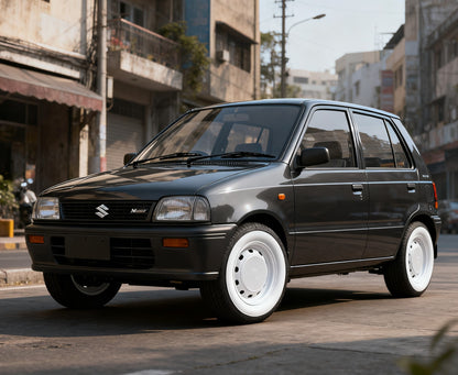 Premium White Wall Tyre / Tire Inserts 4 Pcs for Cars & Motorcycles / Bikes | 8–19 Inch Universal Fit | Portawall / Port-A-Wall & Classic Wheel Styling