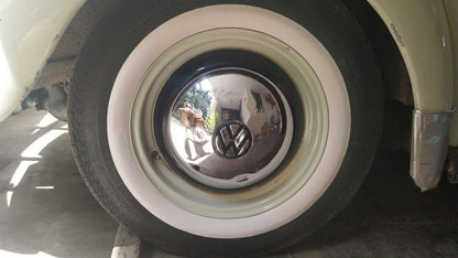 Set of 4 Premium White Wall Tyre / Tire Inserts for cars and motorcycles, Portawall / Port-A-Wall, Tyre Trims, universal fit 8–19 inch, classic wheel styling