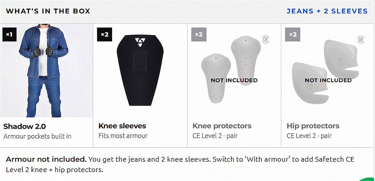 Shadow 2.0 Riding Jeans Without Armour | MotoARZT