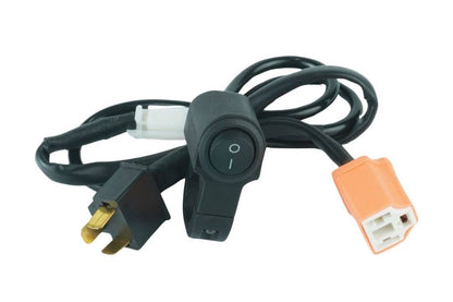 AUXPRO AHO Headlight Off Harness for Bikes – Universal Plug-n-Play with Metal Switch | 1 Year Warranty