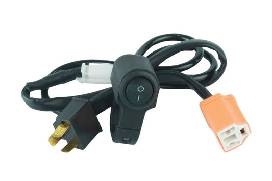 AUXPRO AHO Headlight Off Harness for Bikes – Universal Plug-n-Play with Metal Switch | 1 Year Warranty