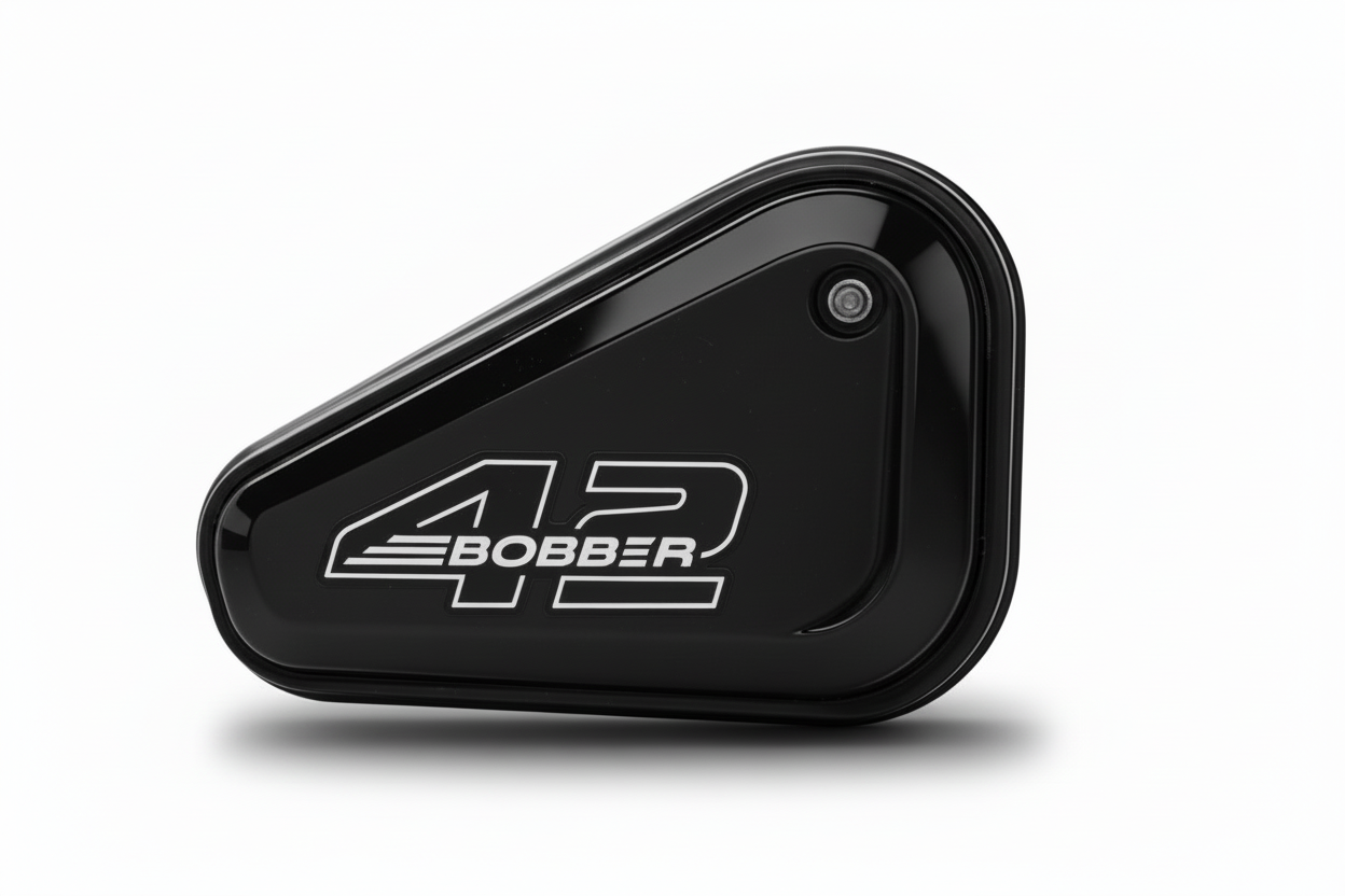 JAWA 42 Bobber Side Panel - Black Isolated