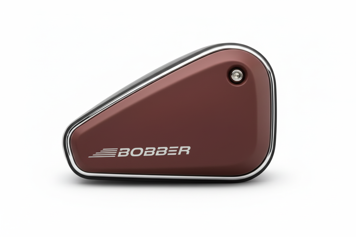 JAWA 42 Bobber Side Panel - Maroon Isolated