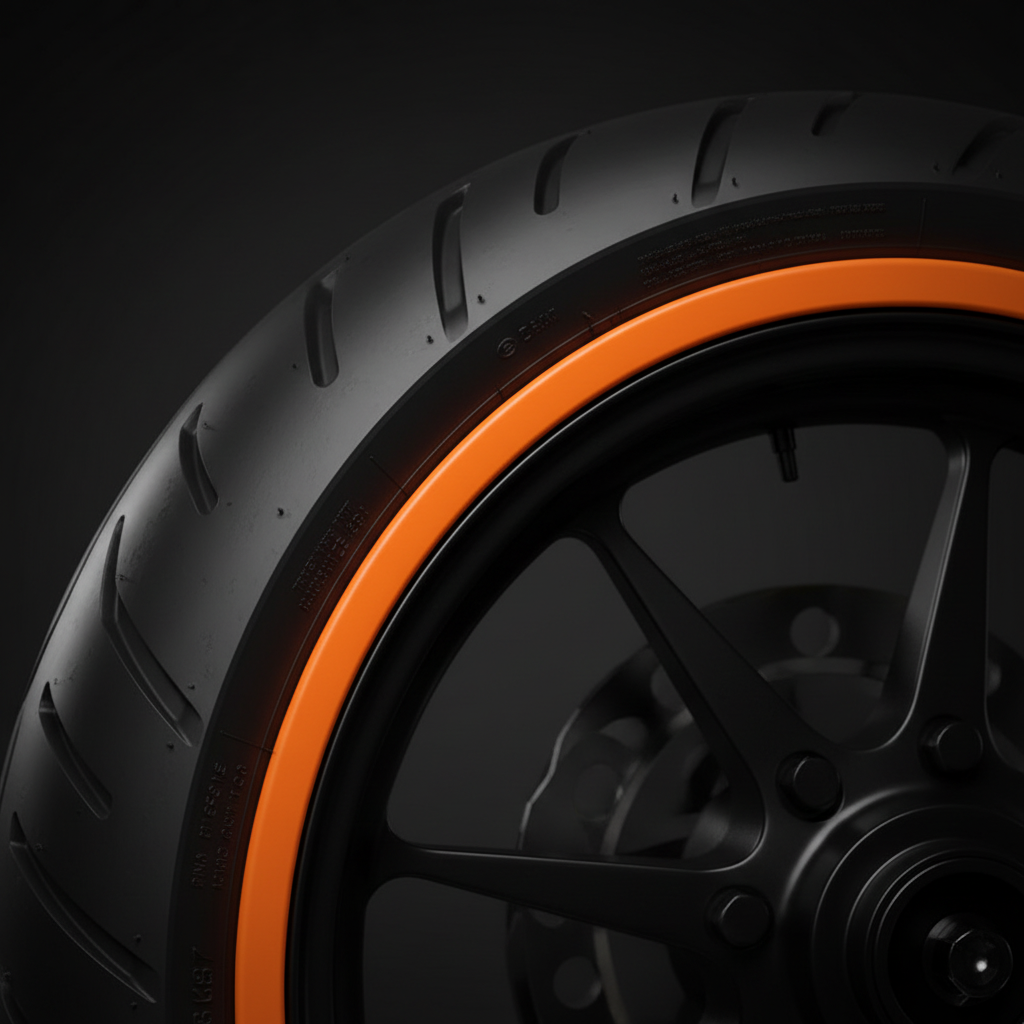 Orange Portawall Tire Wall Insert Highlighted
