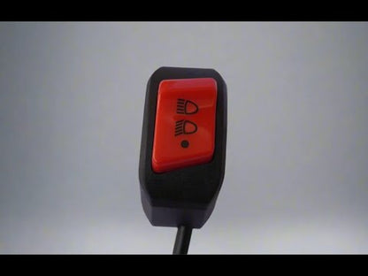Universal Waterproof High/Low Beam Handlebar Switch | Stylish Motorcycle, Scooter & ATV Light Control Switch