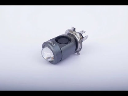 LIU HJG H4 LED Projector Headlight Bulb | 30W–50W Hi/Low Beam | 3000–5000 Lumens | AC/DC 12V–36V | Universal for Bikes