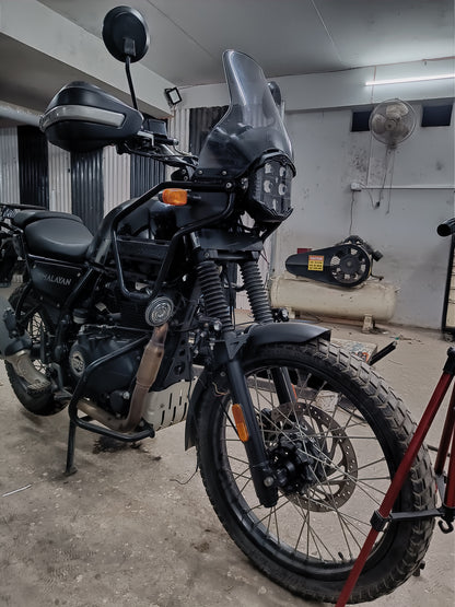 HJG GENUINE God’s Eye 5-Lens Projector LED Auxiliary Headlamp – White + Red Color DRL | Waterproof IP68 | Universal for Motorcycles & Cars