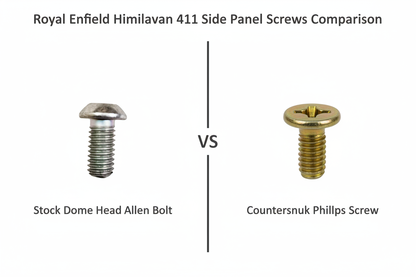 Royal Enfield Himalayan Side Panel Screws Comparison