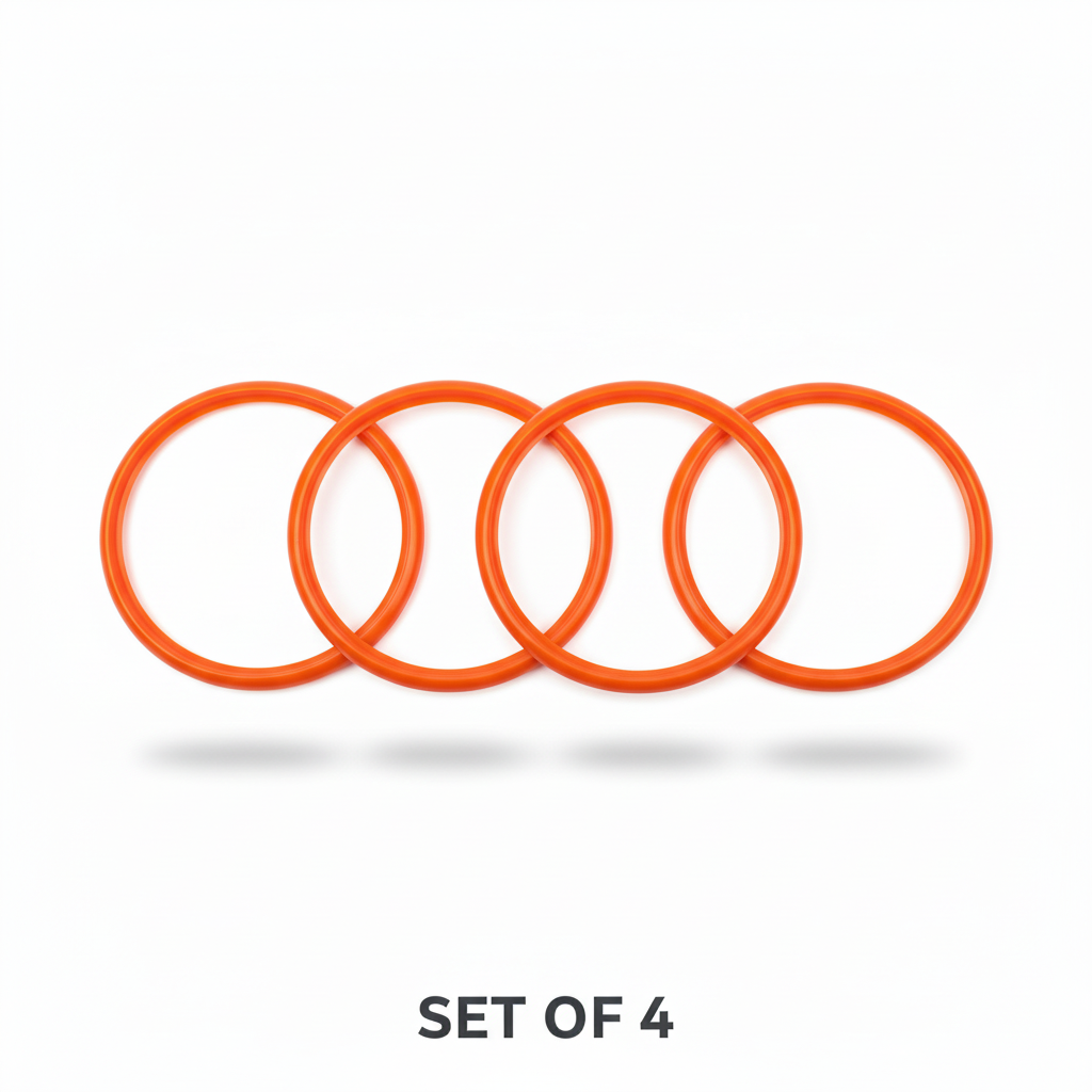 Set of 4 - Four Orange Rings