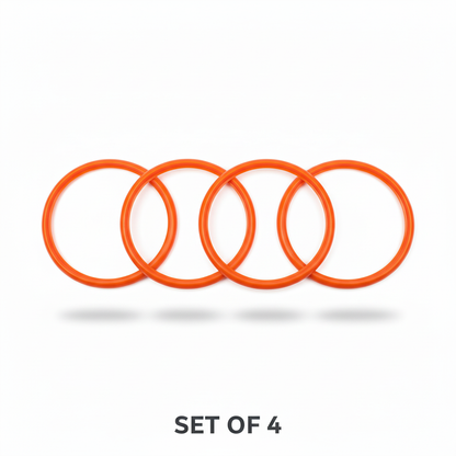 Set of 4 - Four Orange Rings
